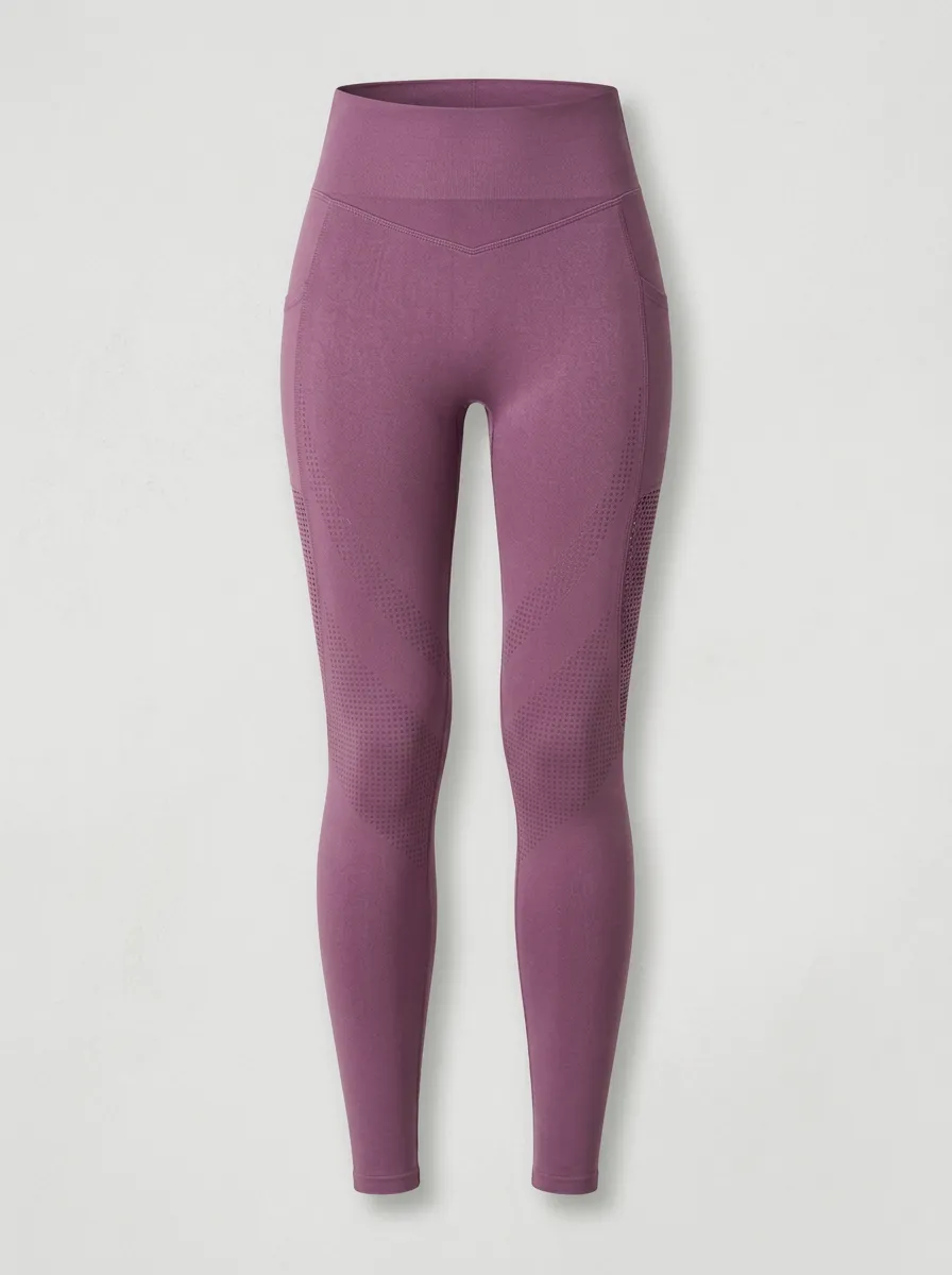 Women's Yoga Fitness Seamless Mesh Detail Printed Leggings