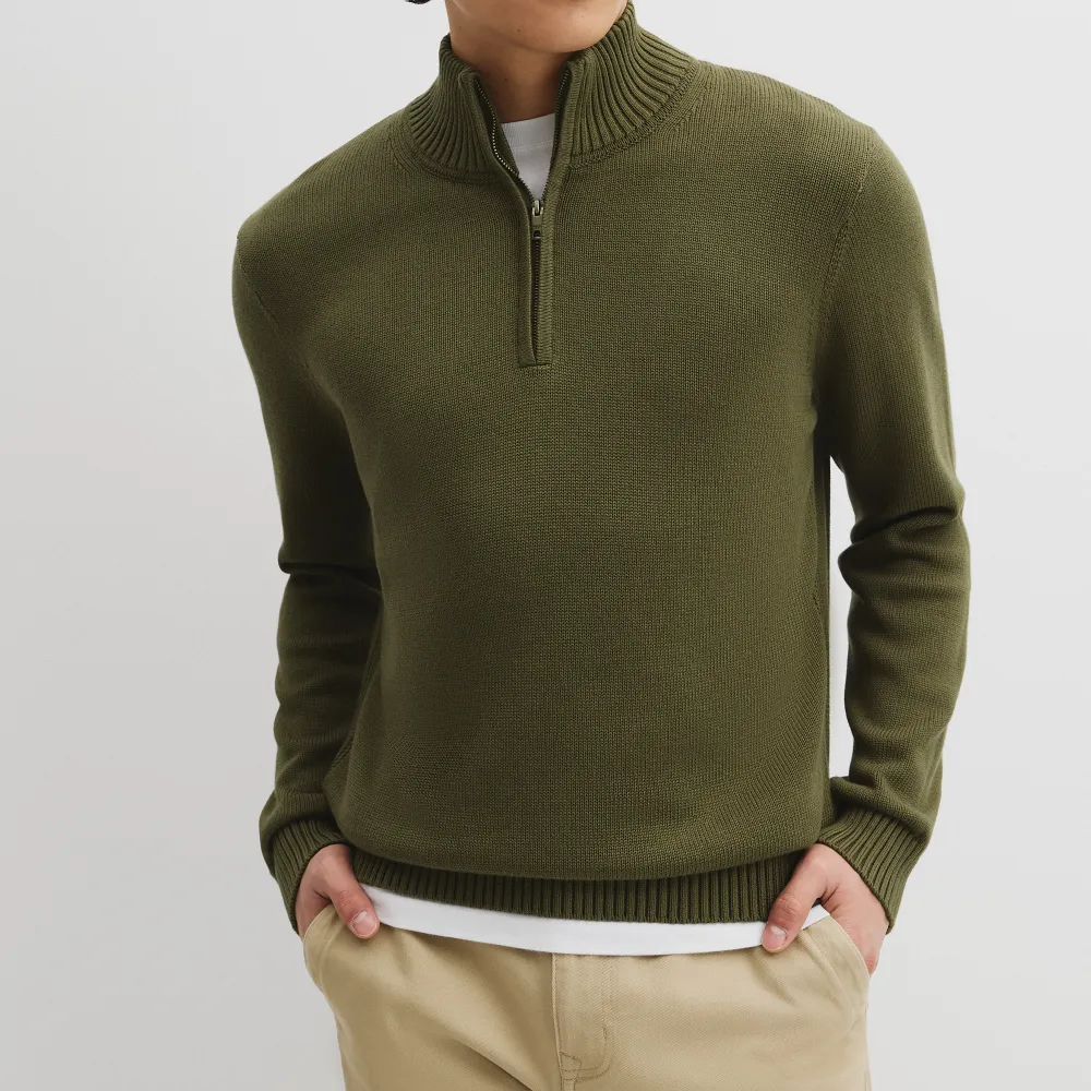 Men's Classic Half Zip Sweater