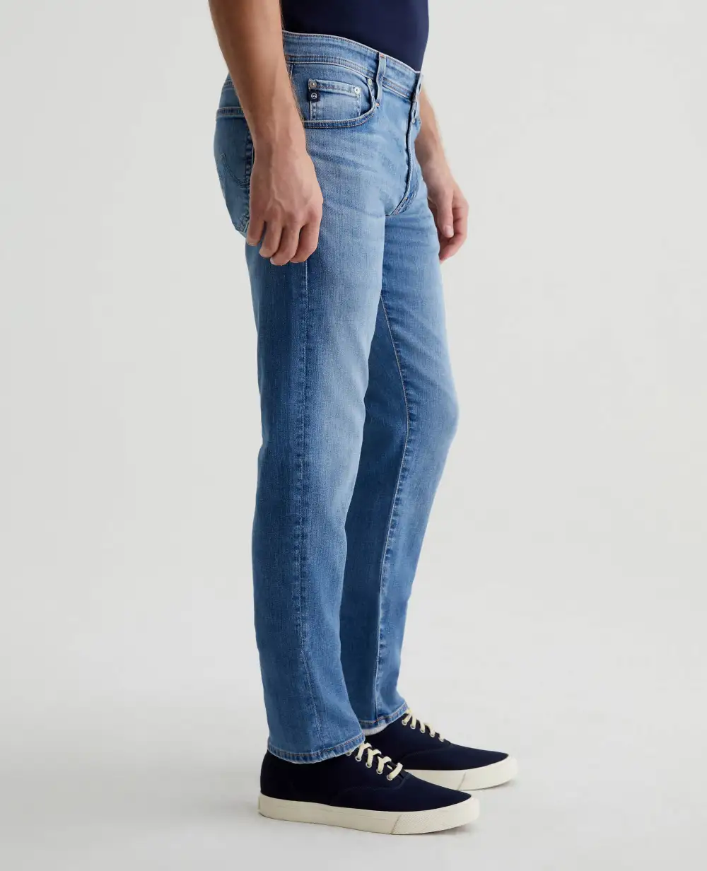 Men's Modern Slim Mid Rise Nylon Blend Jeans