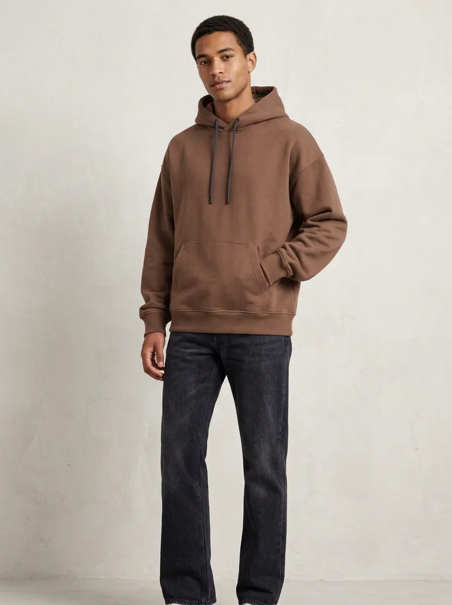Unisex Relaxed Fit Hooded Sweatshirt