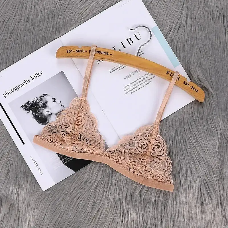 Thin Lace Wire-Free Bralette