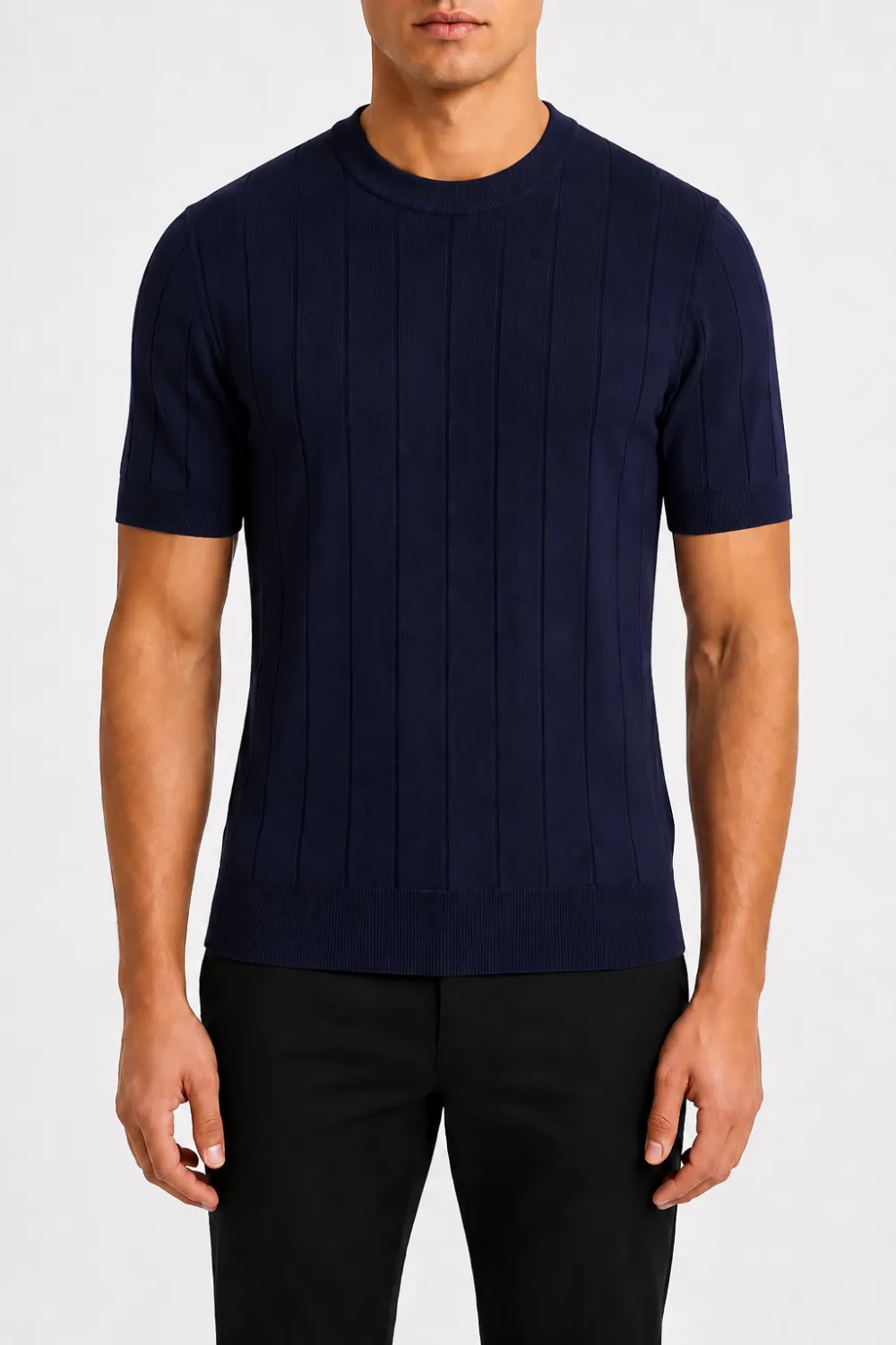 Refined Round Neck Crew Neck T-Shirt