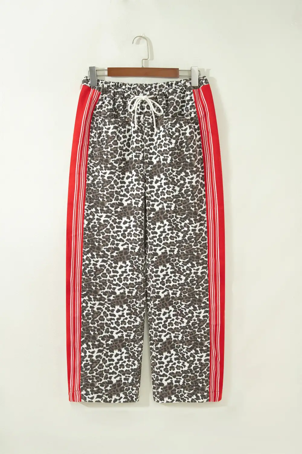 Women's Leopard Patchwork Elastic Waist Jeans