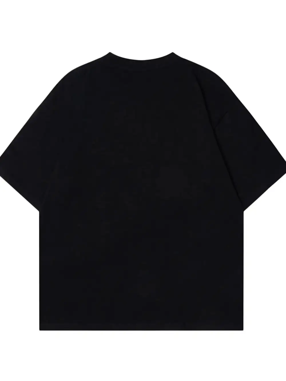 Textured Graphic Short Sleeve Oversized Crew Neck Tee