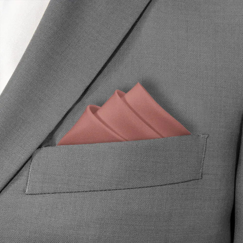 Crisp Versatile Solid Pocket Square