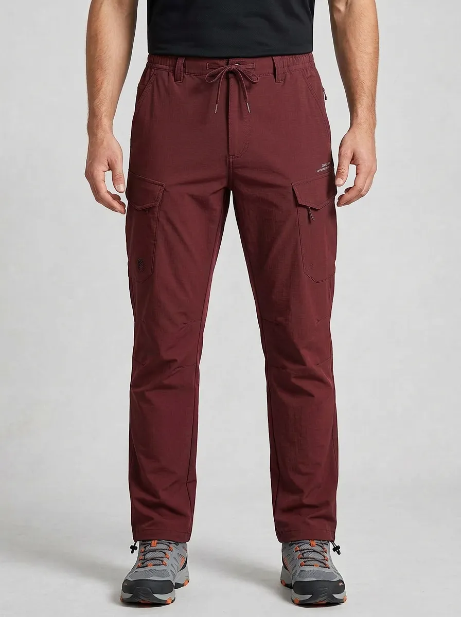 Men's Multi-Pocket Quick-Dry Drawstring Cargo Pants