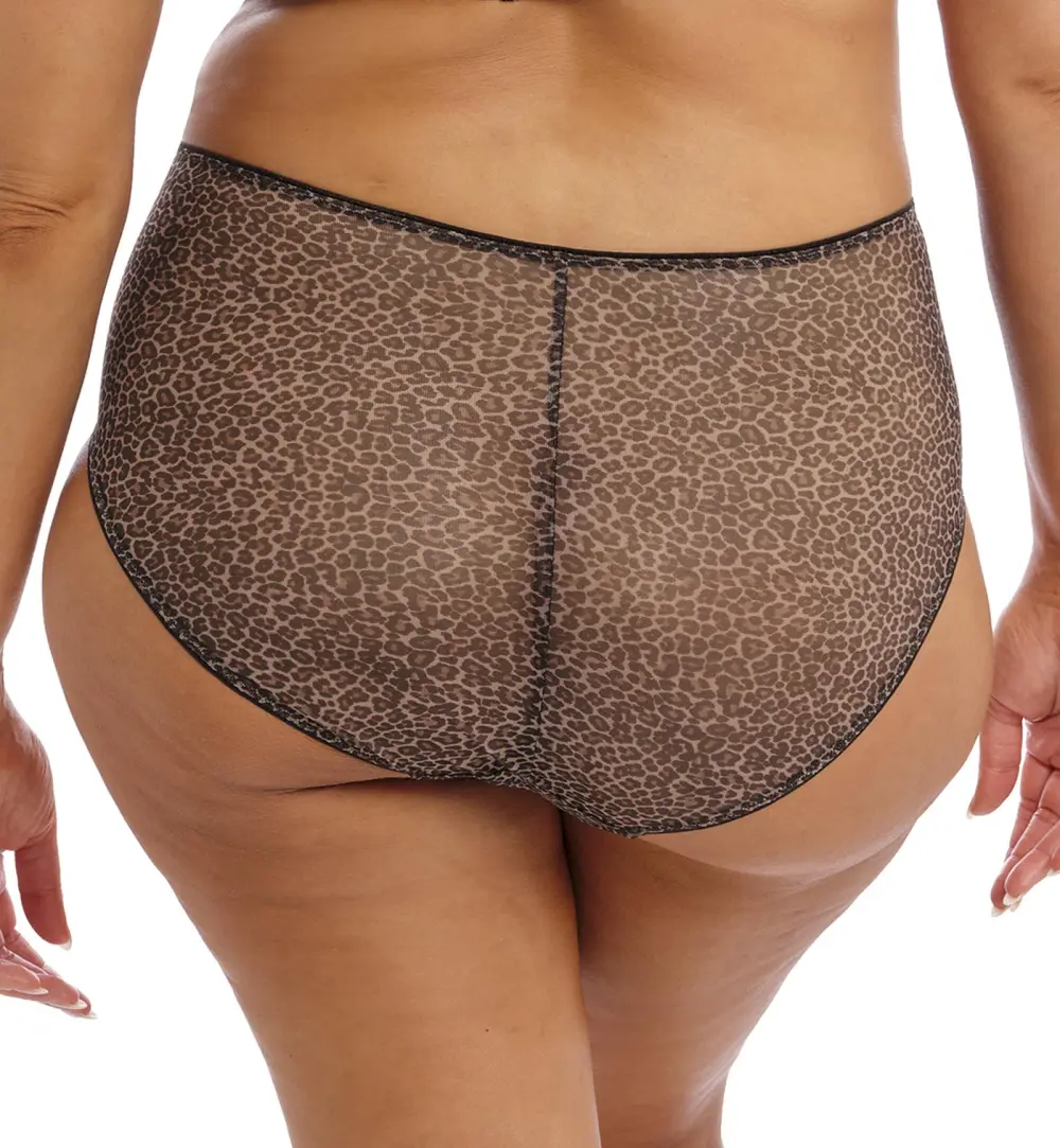 Classic High-Waist Cotton Embroidered Full-Coverage Brief Panty