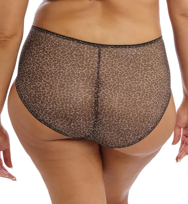 Classic High-Waist Cotton Embroidered Full-Coverage Brief Panty