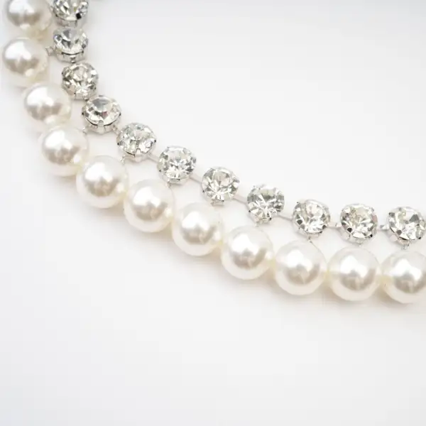 Pearl Embellished Layered Necklace