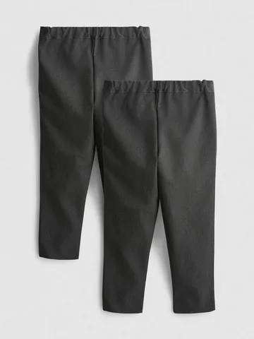 3-7yrs | 2pk Pull On School Trousers