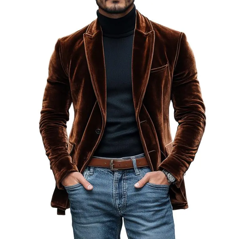 Easy Tailored Velvet Blazer