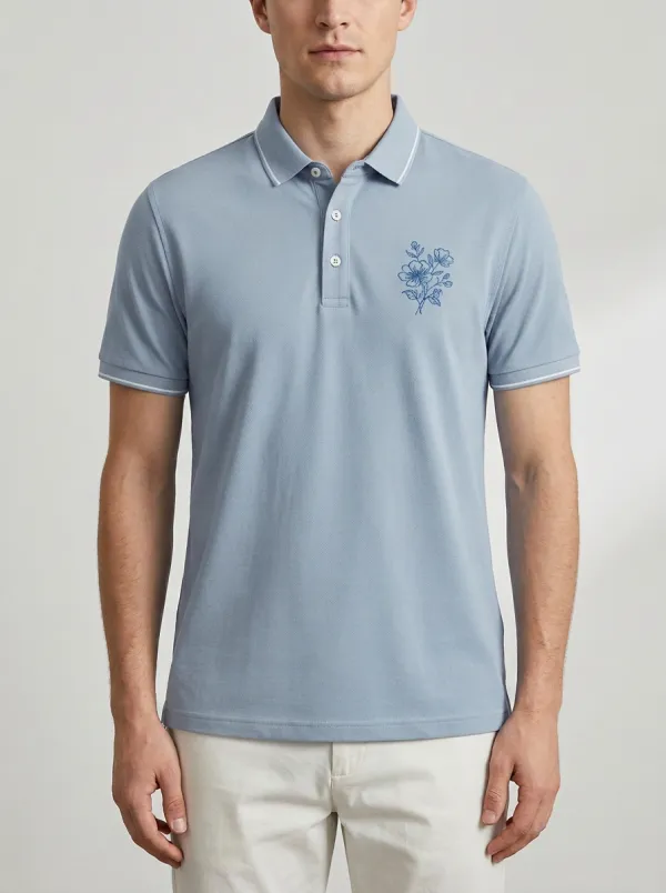 Floral Men's Polo Shirt