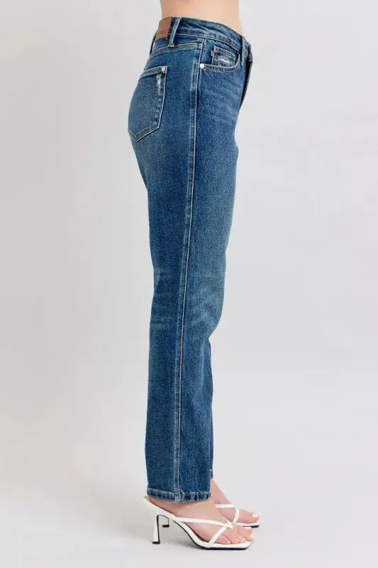 High Rise Straight Leg Jeans