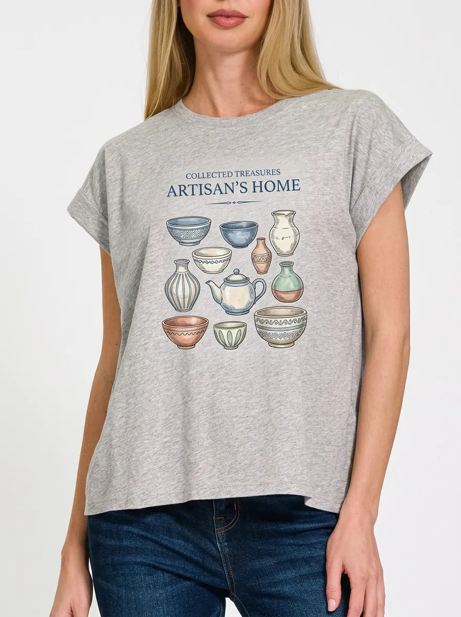 Women's Pottery Lover Artisan Home Ceramic Graphic T-Shirt