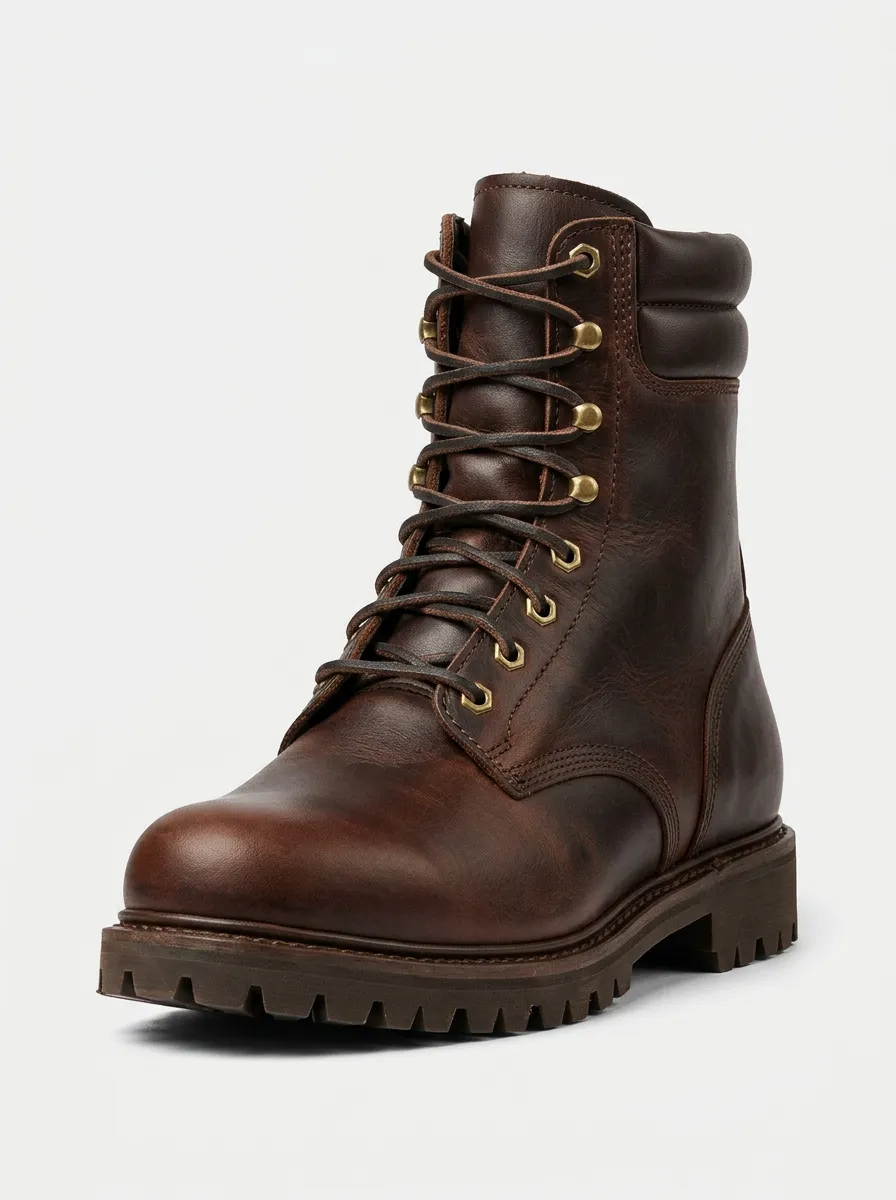 Men's Padded-Collar Speed-Hook Work Boots