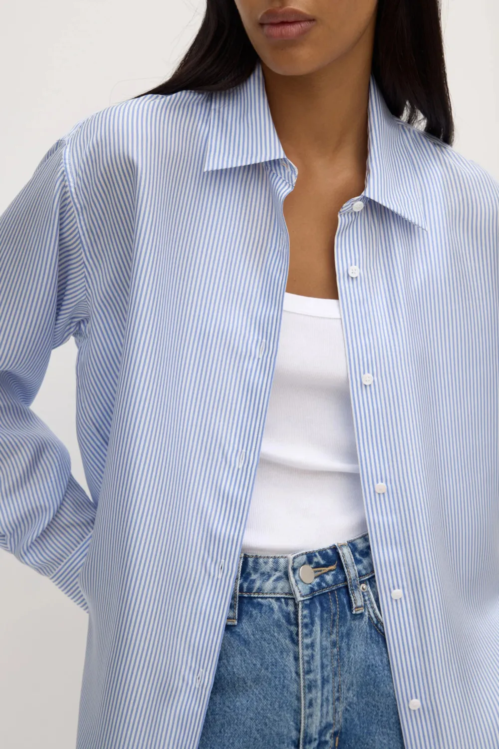 Long Sleeved Poplin Shirt