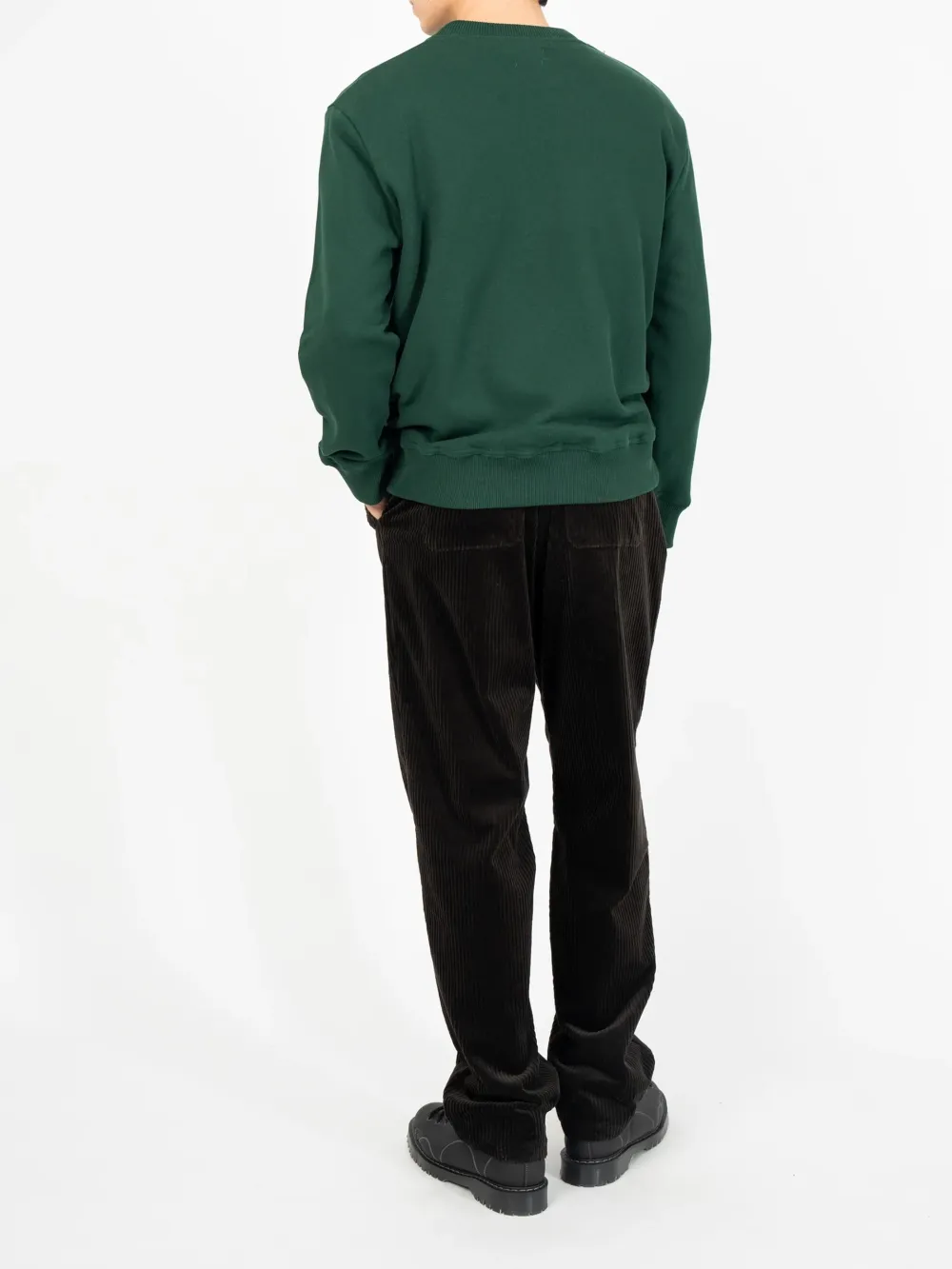 Green Long Sleeve Crew Neck Sweatshirt