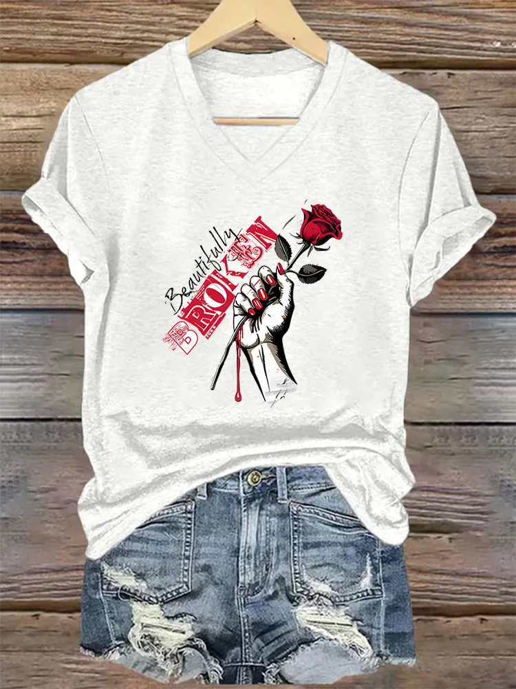 Women's Beautifully Broken Short-Sleeved T-Shirt