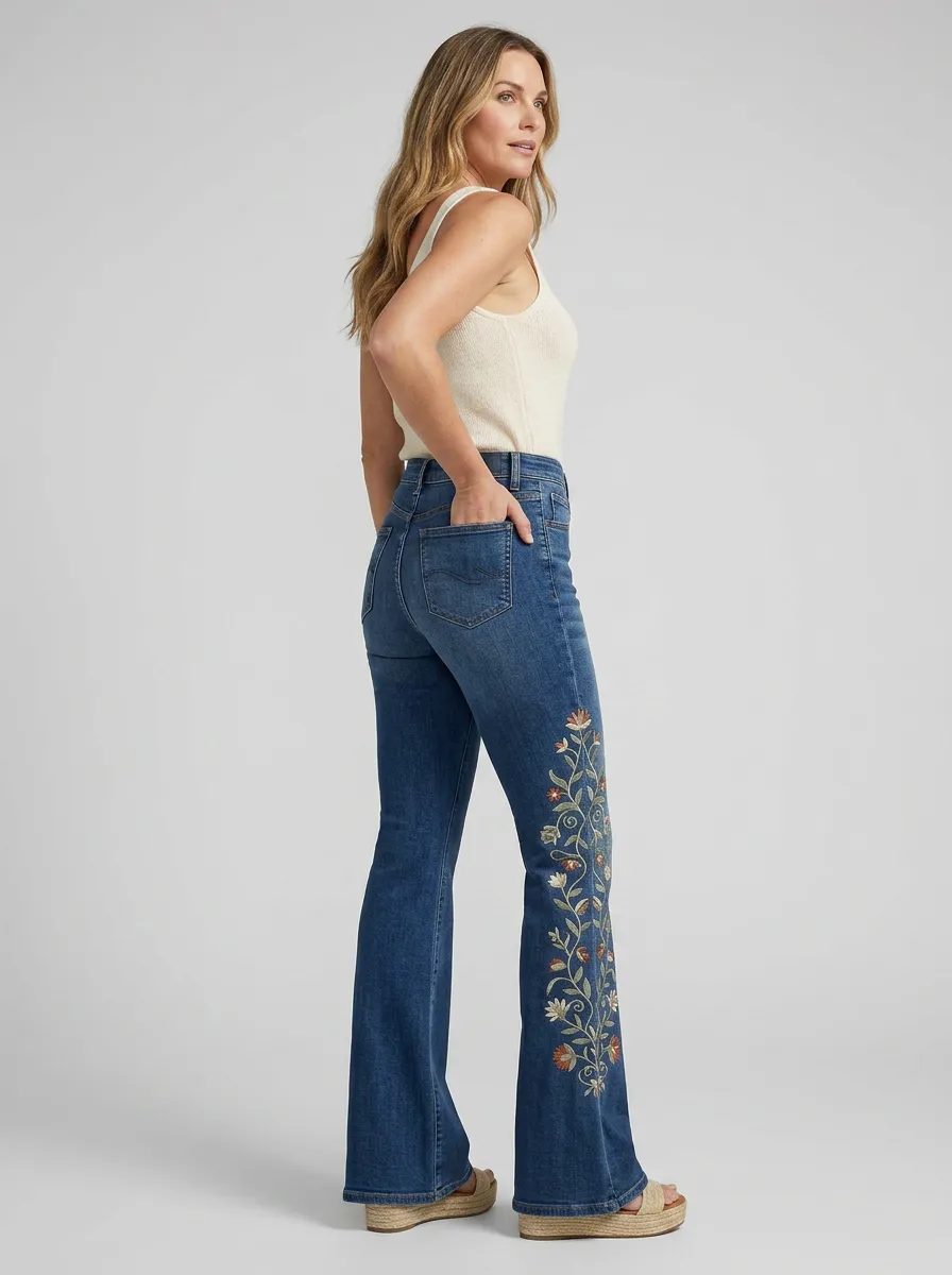 Women's High Waist Casual Denim Jeans