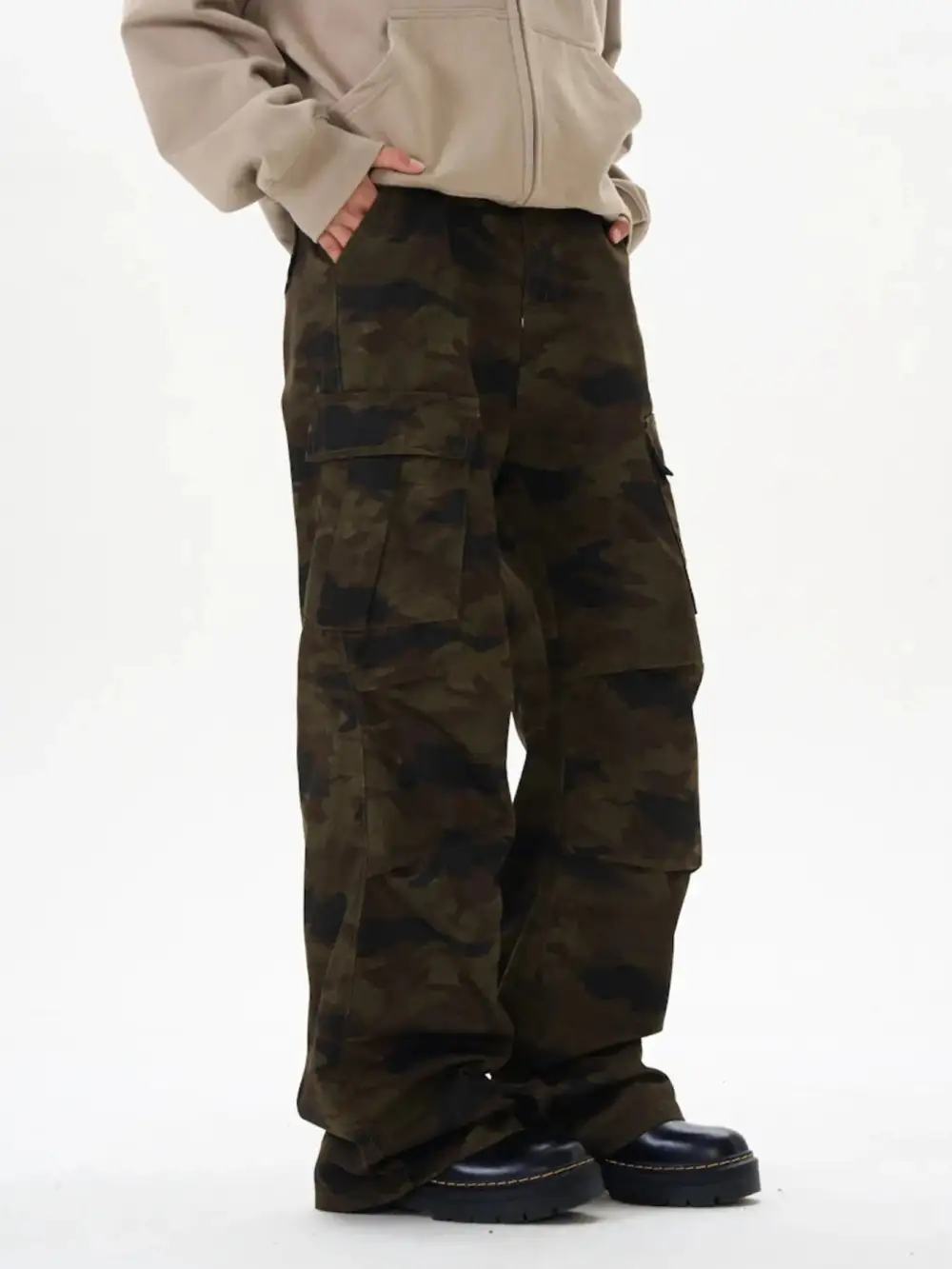 Camouflage Wide Leg Pants