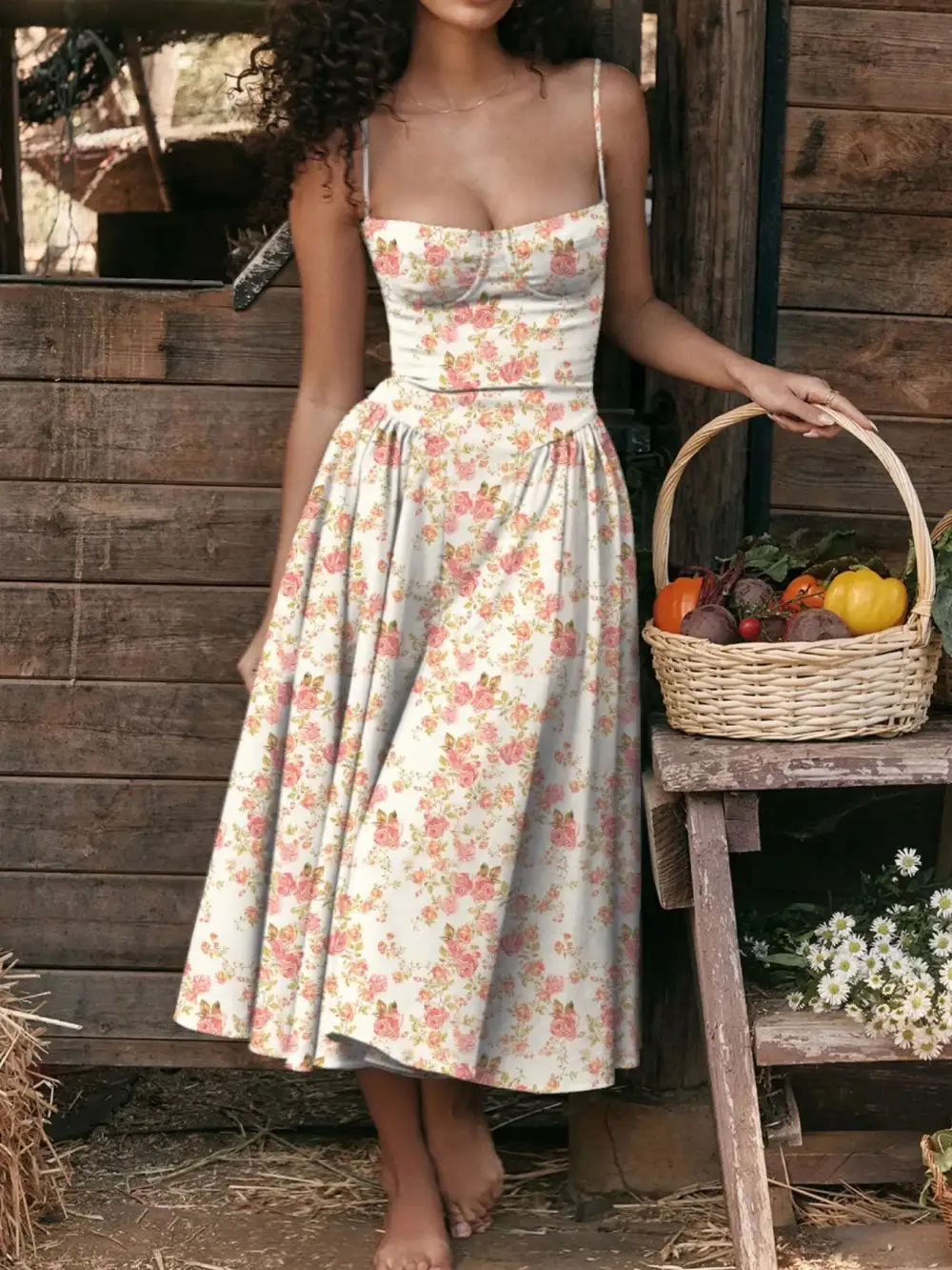 Ruched Sweetheart Neck Cami Dress
