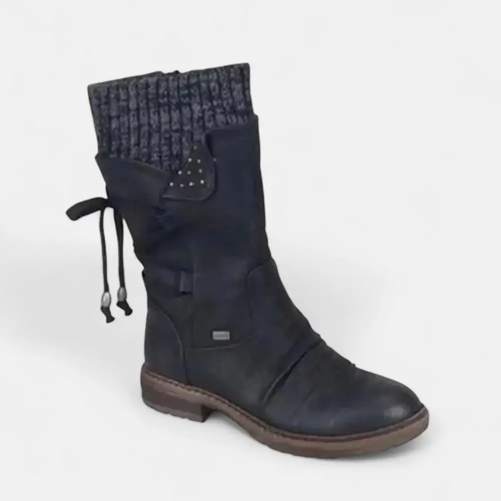 Paneled Ankle Boots