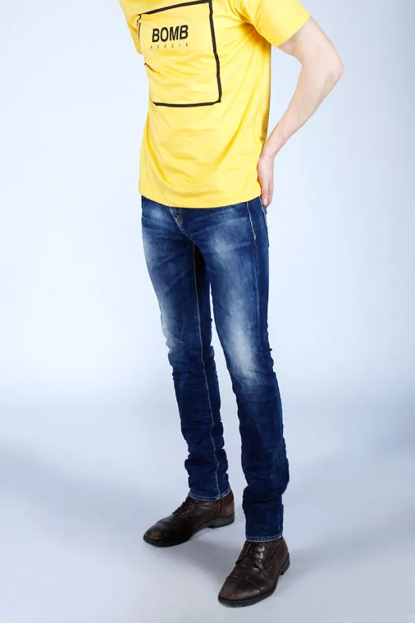 Men's Versatile Minimal Skinny Fit Jeans