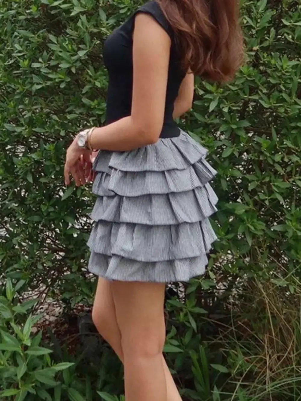 Soft Everyday Ruffle Layered Mini Dress