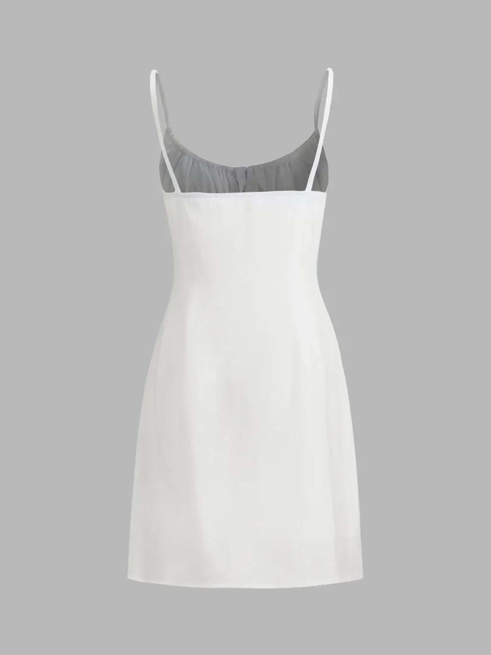 Linen Plain Mini Dress