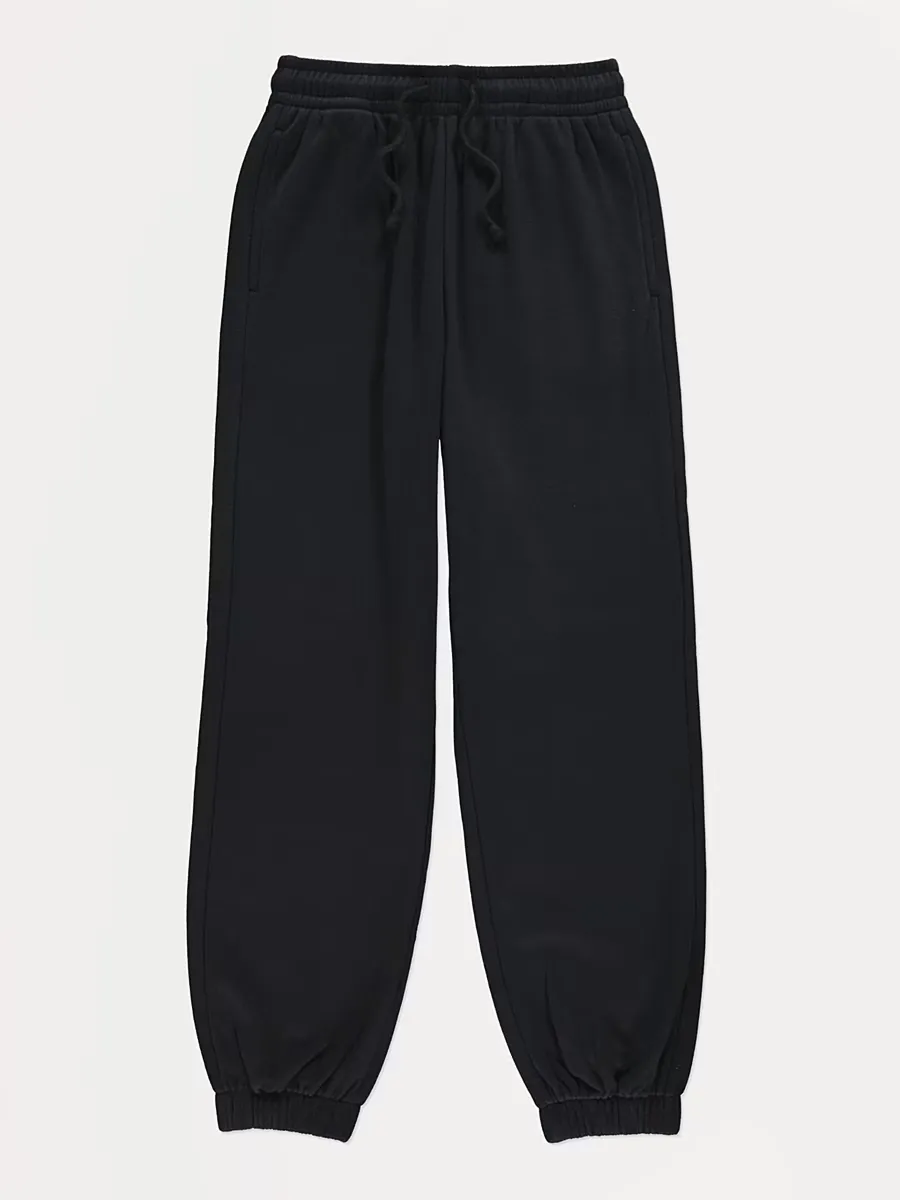 Black Cuffed Joggers