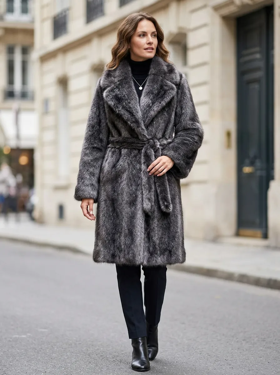 Women's Faux Fur Winter Coat