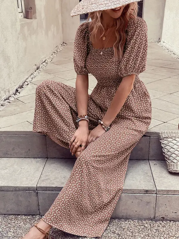 Tailored Everyday Printed Soft Jumpsuit