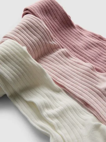 3pk Ribbed Tights