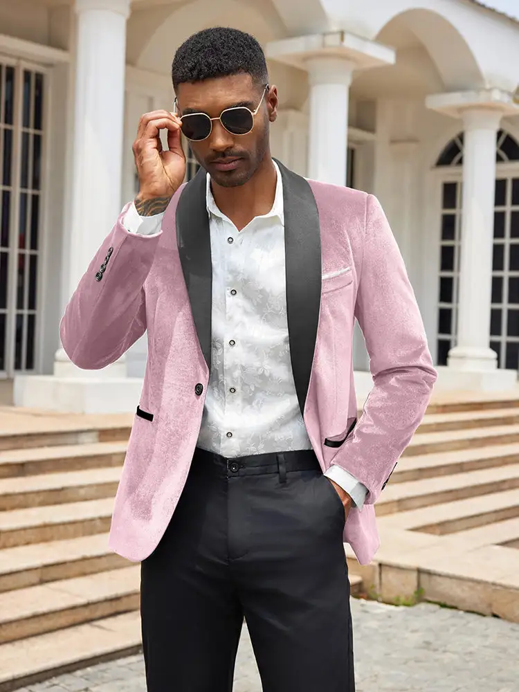 Velvet Tuxedo Blazer Jacket