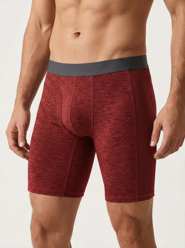 Men's Athletic Performance Heather Gray Boxer Briefs
