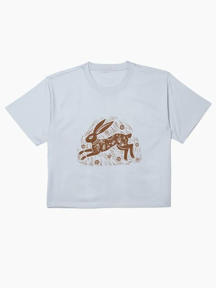 Rabbit Printed Women'S T-Shirt