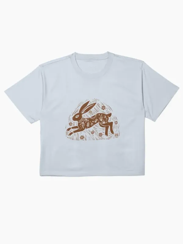 Rabbit Printed Women'S T-Shirt