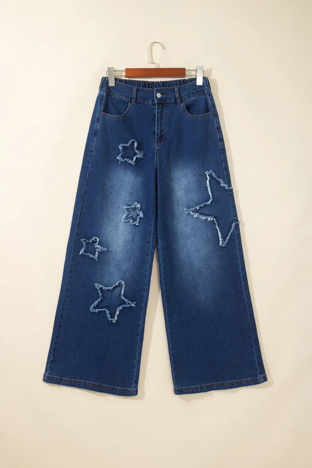 Women's Star Decorated Wide Leg Jeans