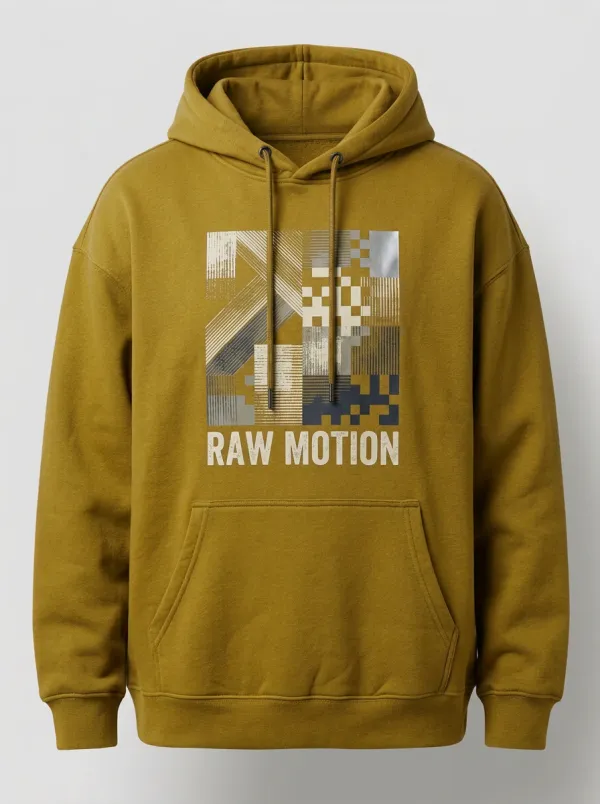 Urban Pixel Geometric Men's Graphic Hoodie