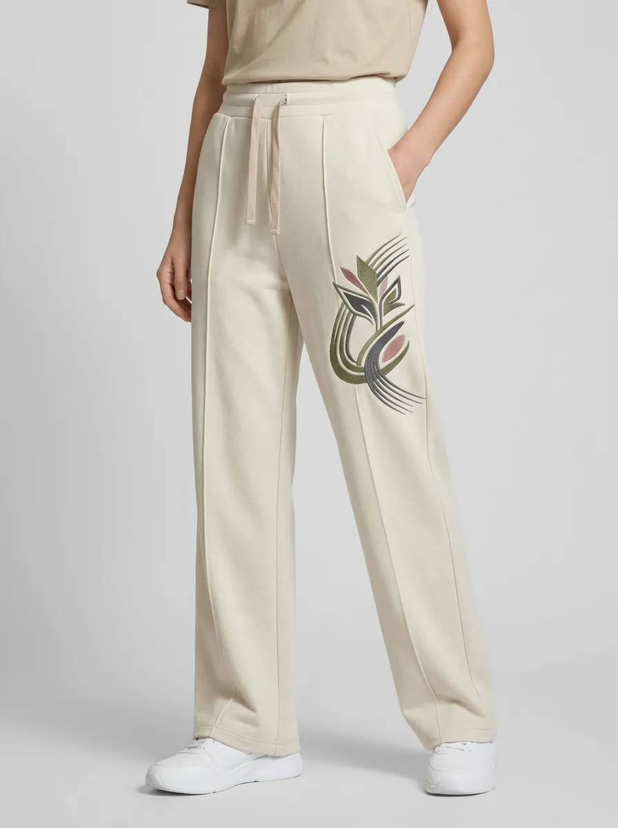 Women's Minimalist Abstract Floral Graphic Sweatpants
