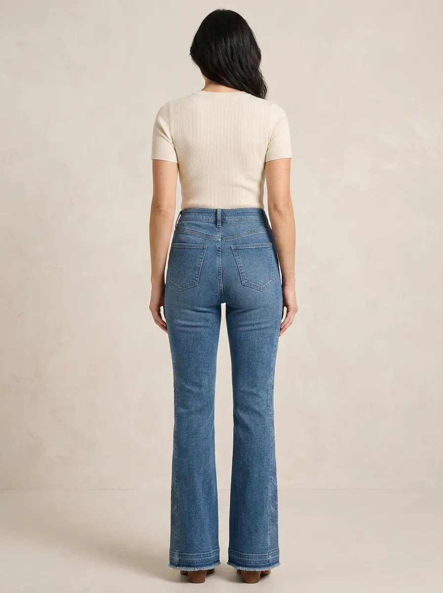 Women's High Waist Casual Denim Jeans