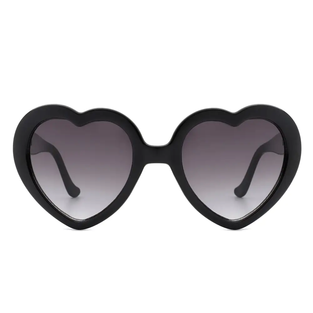 Layered Heart Shape Frame Sunglasses