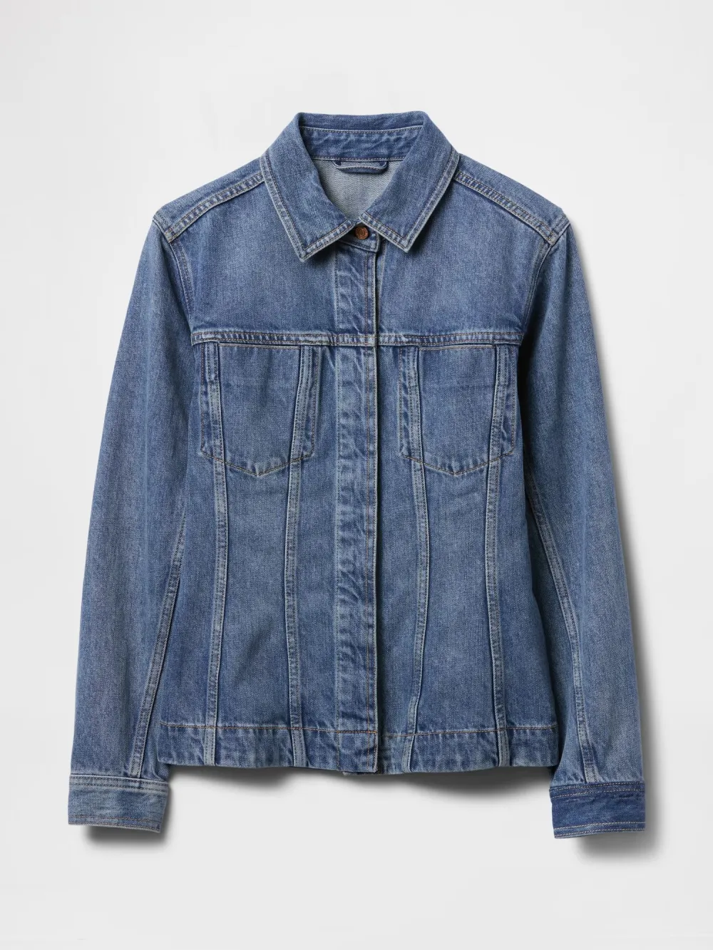 Two Piece Sleeve Jacket With Clear Patch Pocket
