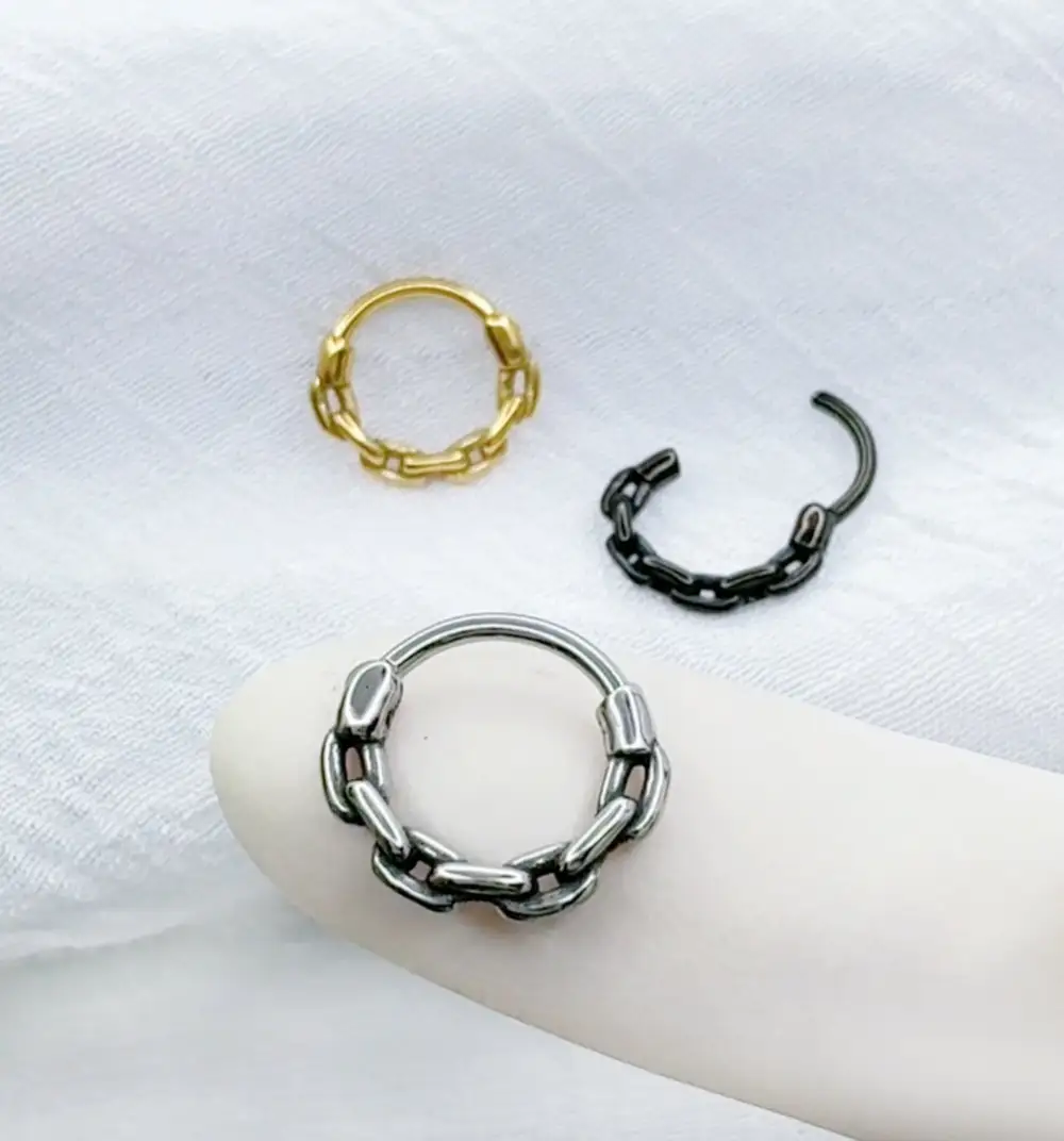 Everyday Surgical-Steel Hinged Hoop Ring