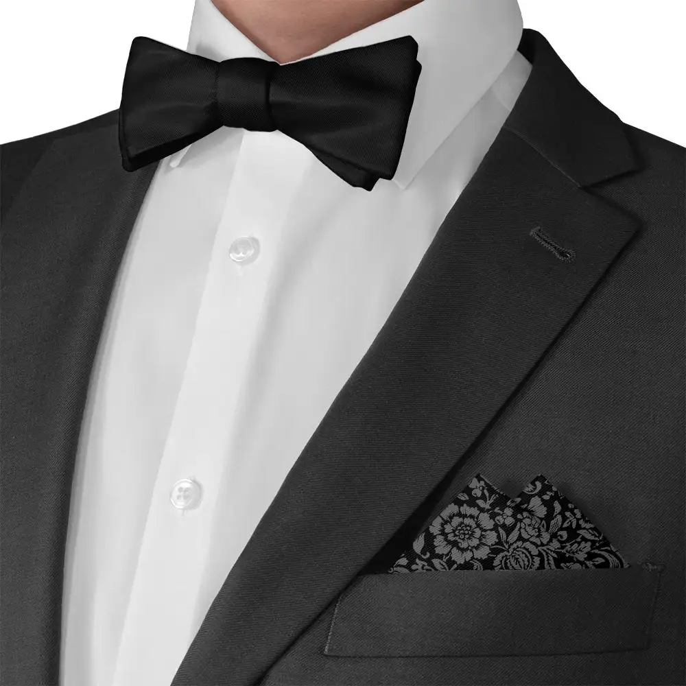 Polished Sleek Floral Pocket Square