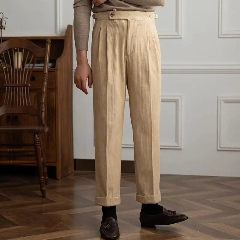 Corduroy Straight Pants