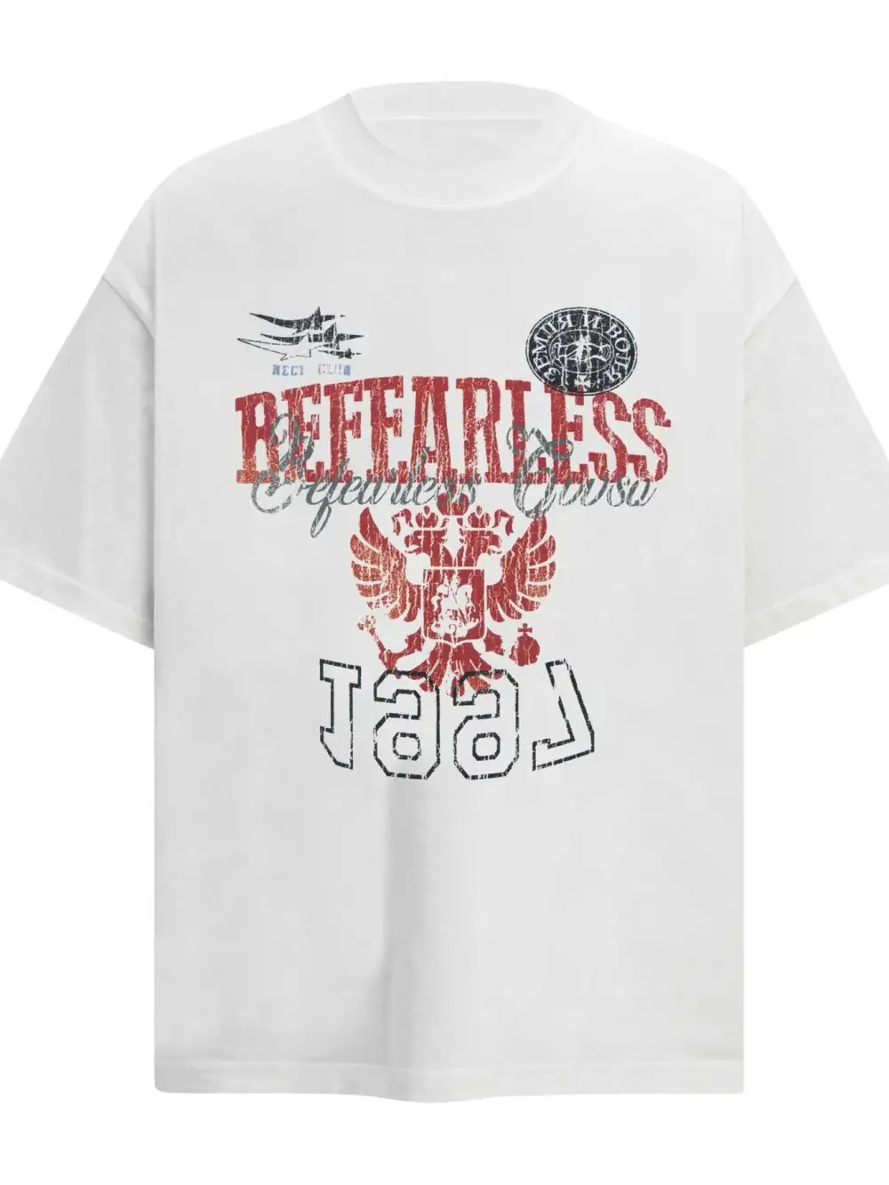 Letter Graphic Short Sleeve Crew Neck Tee