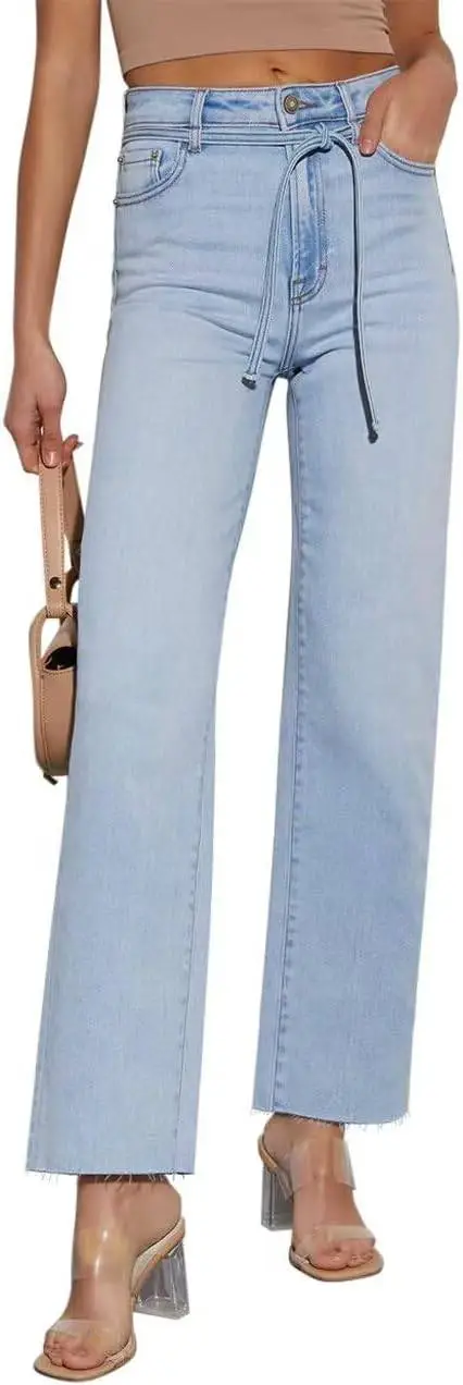 High Waist Straight Fit Jeans