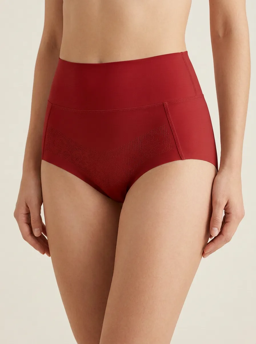 Women's High-Waisted Laser-Cut Floral-Pattern Panties