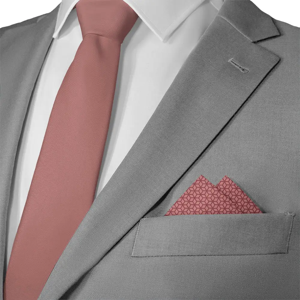Elegant Tailored Geometric Pocket Square